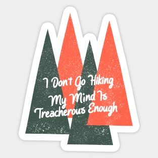 Indoorsy Introvert Hiking Quote Sticker